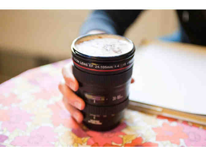 Fashionable lens 24-105mm travel coffee mug