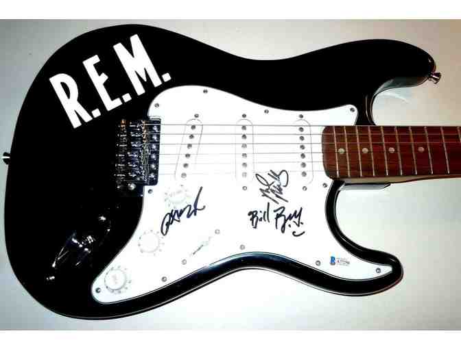 REM Autographed Guitar - Photo 1