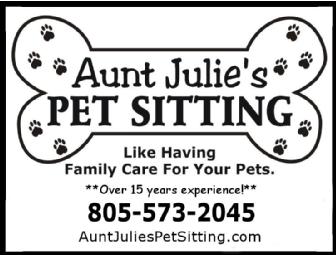 Aunt Julie's Pet Sitting: 5 Free Visits