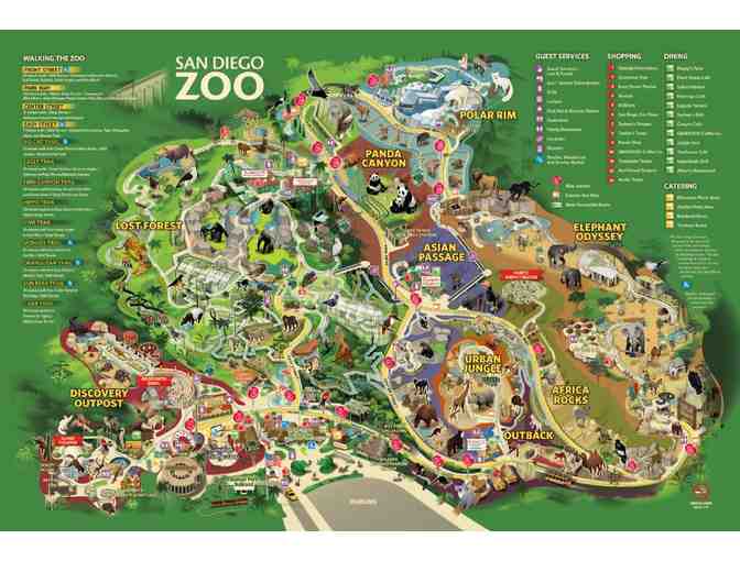 San Diego Zoo or San Diego Zoo Safari Park: 2 Adult Admission Tickets