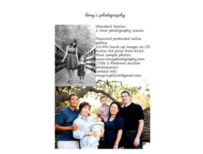 Rony's Photography: One Set Family Session (up to 4 people)