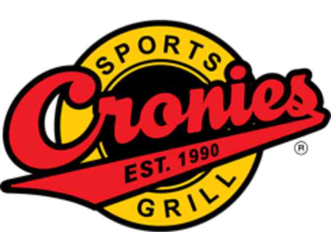 Cronie's Sports Grill : $15 gift card , Cronie's sports cap and 20oz. schooner!