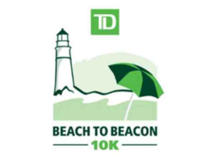 2015 TD Beach To Beacon 10K Road Race Voucher and Shirt # 1