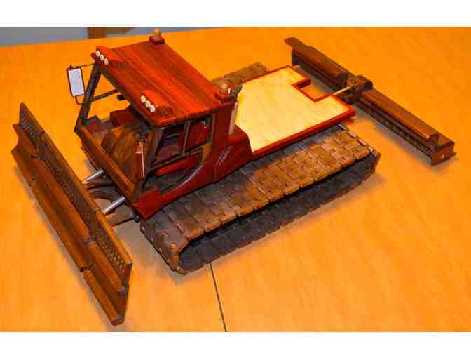 Hand Crafted Wooden PistenBully 600 Model