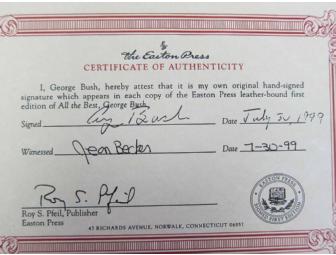 Personally Signed Book by George H.W. Bush