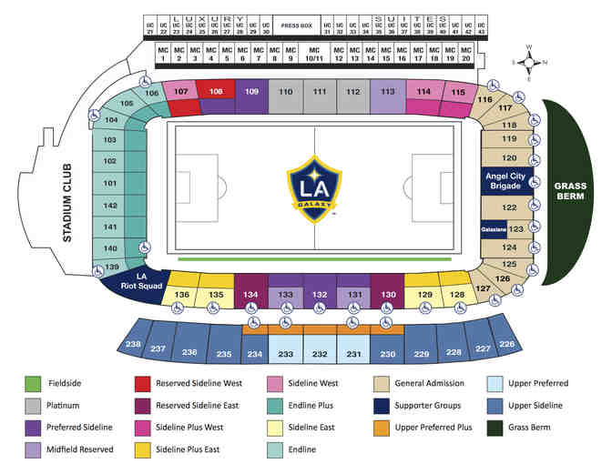 6 Front Row Seats to LA Galaxy vs. Vancouver Whitecaps - July 19, 2017