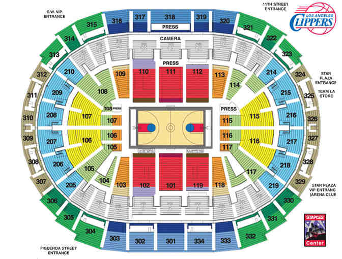 Los Angeles Clippers Floor Seats for 4 plus Parking!