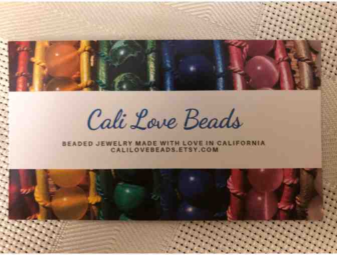 'Panther Pride' Bracelet and Earrings Set from Cali Love Beads