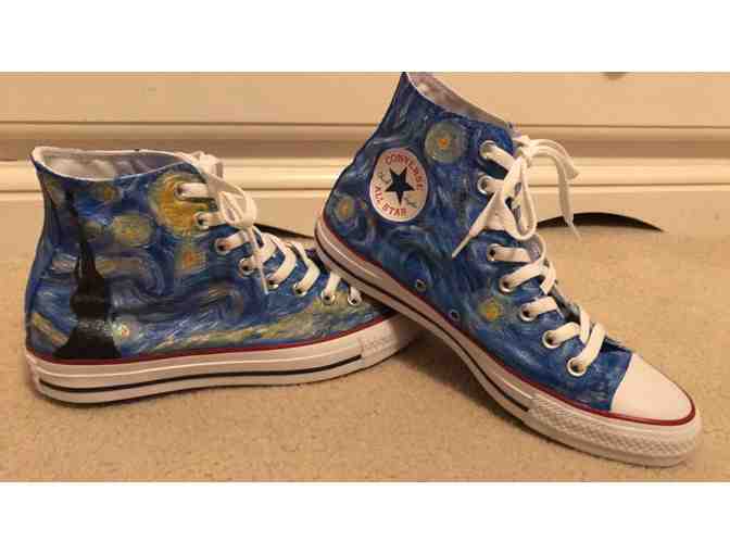 Hand Painted Converse Shoes by PVHS Student Artist - Lauren Shirley