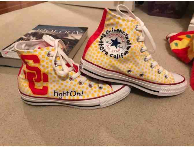 Hand Painted Converse Shoes by PVHS Student Artist - Lauren Shirley