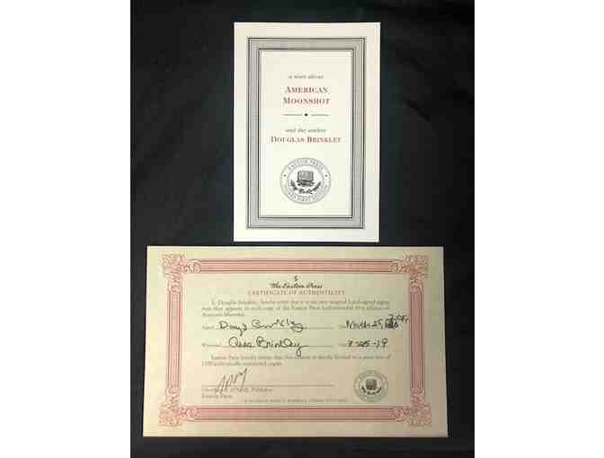 1st Edition, Signed book, 'American Moonshot, JFK and the Great Space Race' by Douglas Brinkley