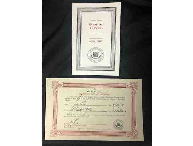 1st Edition, Signed book, 'Every Day Is Extra' by John Kerry