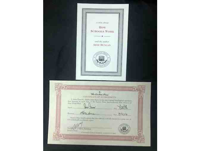 Signed 1st Edition of 'How Schools Work' by Arne Duncan