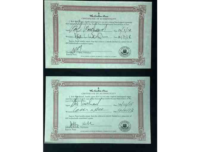 Signed 1st Editions of 'The Last of the President's Men' and 'Fear' by Bob Woodward