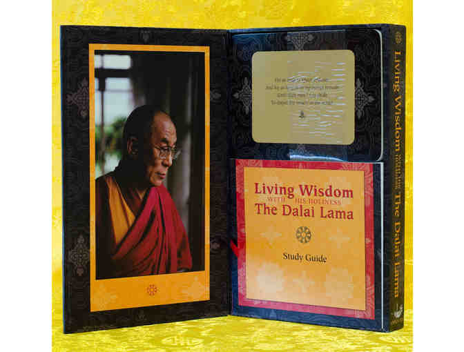 Hardcover Book and CD Boxed Set: 'Living Wisdom with His Holiness the Dalai Lama'