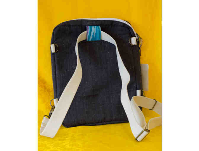 EST/WST Collective 100% Organic Cotton Convertible Backpack Laptop Case