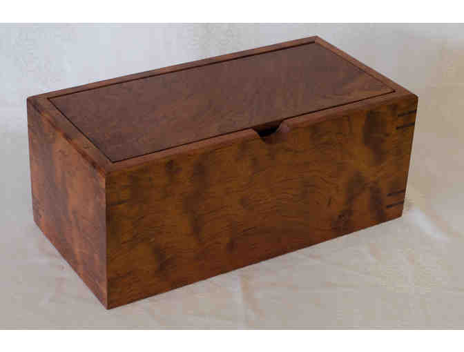 Hand-Crafted African Bubinga Wood Jewelry Box