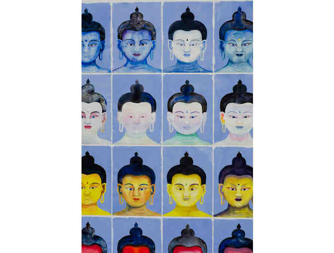 Archival Giclee Museum Quality Digital Print:  '35 Buddhas & 7 Medicine Buddhas'