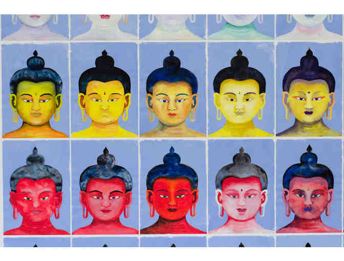 Archival Giclee Museum Quality Digital Print:  '35 Buddhas & 7 Medicine Buddhas'