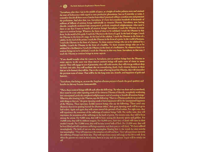 The Noble Mahayana Sanghatasutra Dharma-Paryaya