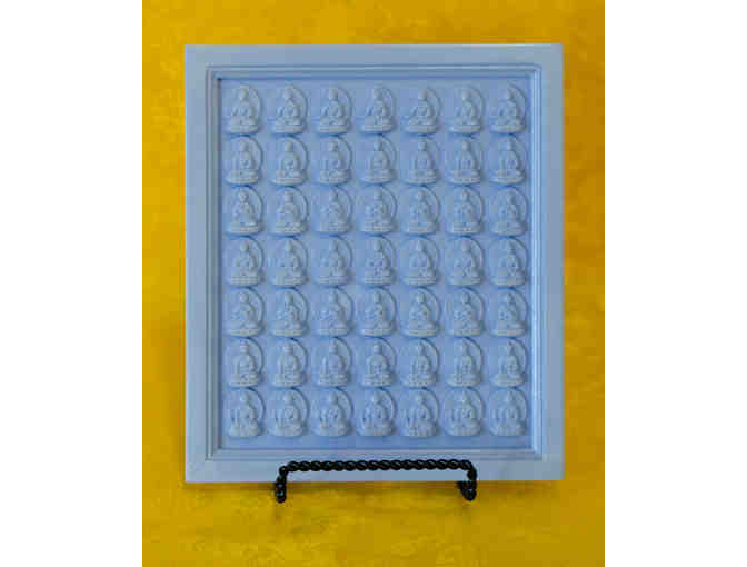 Blue Medicine Buddha Tsa-Tsa with Stand