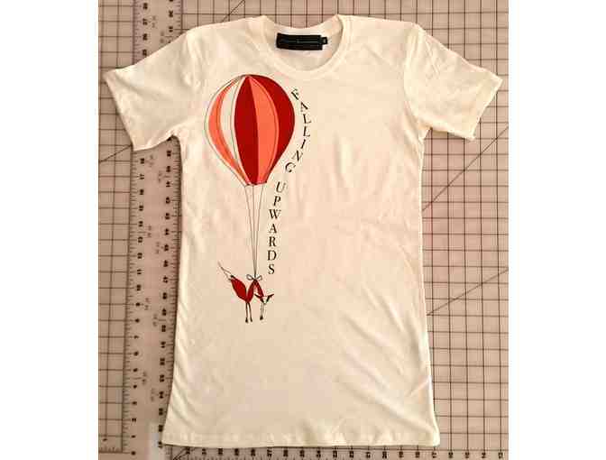 Falling Upward T-shirt and Leather Wristlet Designed by Michelle Lesniak