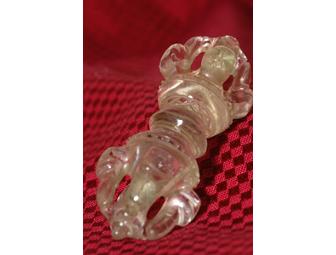 Crystal Dorje (Vajra) with Pouch
