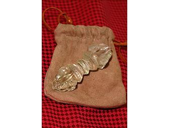 Crystal Dorje (Vajra) with Pouch