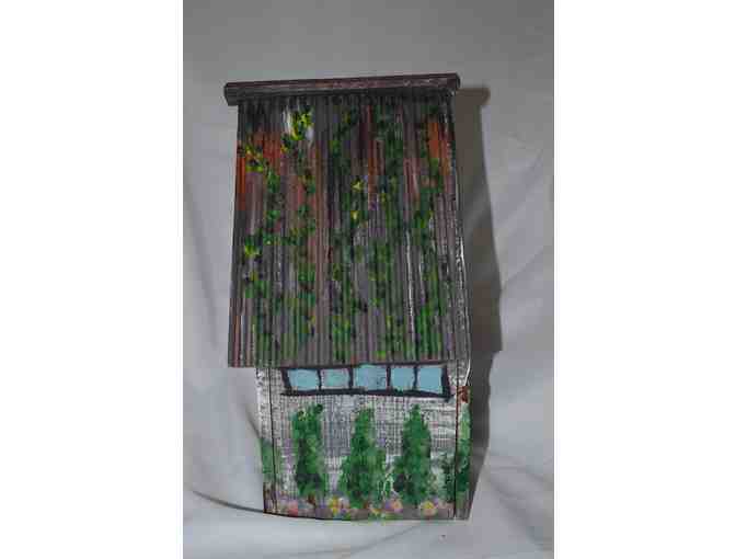 'Home is Where the Heart is' Bluebird House Painted by Richard Sabo