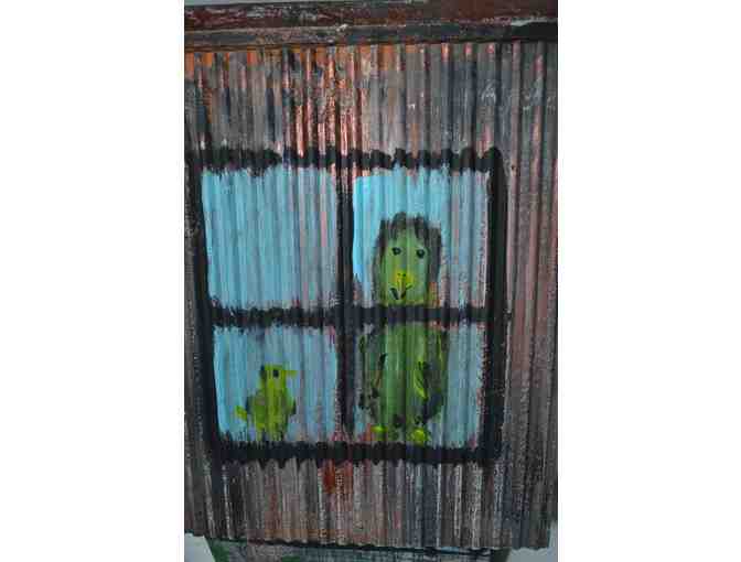 'Home is Where the Heart is' Bluebird House Painted by Richard Sabo