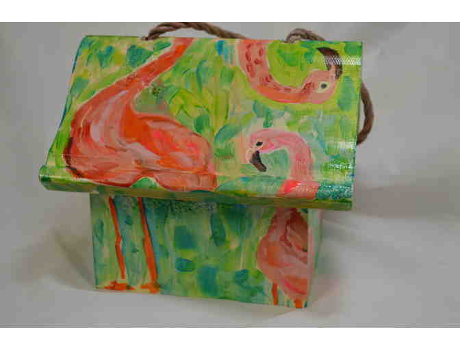 'Why Don't We Fit?' Wren Birdhouse by Joyce Bamman