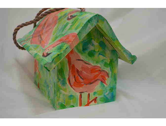 'Why Don't We Fit?' Wren Birdhouse by Joyce Bamman
