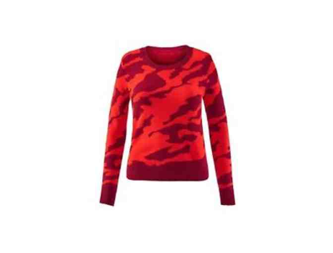 Red Camo Pullover Sweater- Size Medium
