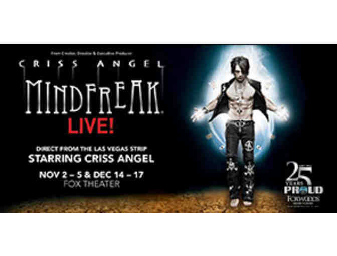 Two Tickets to Mindfreak Live! Starring Criss Angel on December 17th at Foxwoods