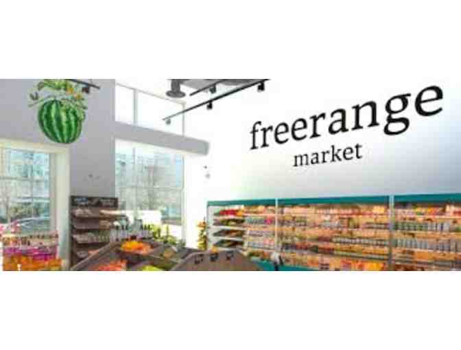 Freerange Market $100 Gift Card and Two (2) Canvas Tote Bags