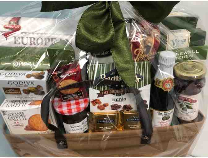 Gourmet Food Gift Basket and Ball Square Fine Wines $25 Gift Card