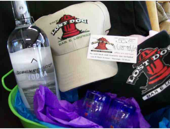 Gift basket and gift certificate from Lost Dog