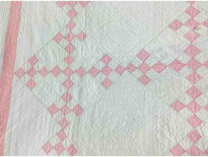 1930s / 1940s Single Irish Chain Hand-Stitched Quilt - Photo 1
