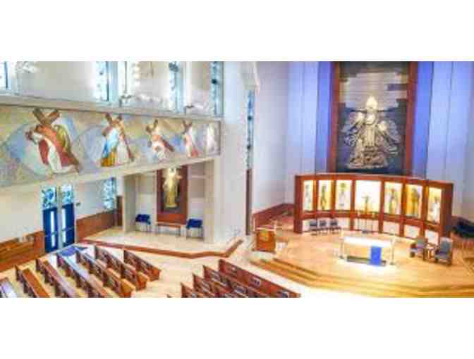 4pm CHRISTMAS EVE MASS PEW + PARKING AT ST. LAWRENCE MARTYR CHURCH