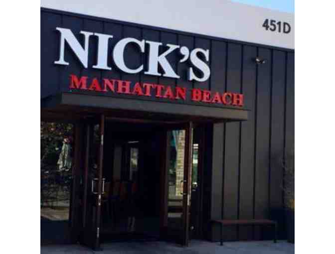 NICK'S RESTAURANT MANHATTAN BEACH $100