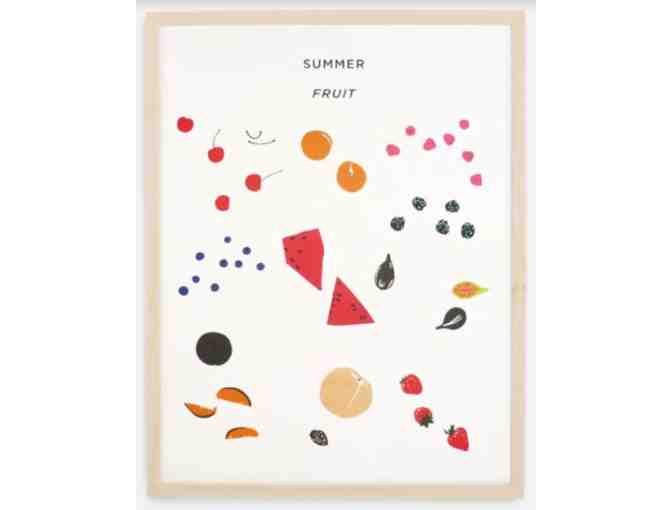 Set of Winter and Summer Fruit Lithographs