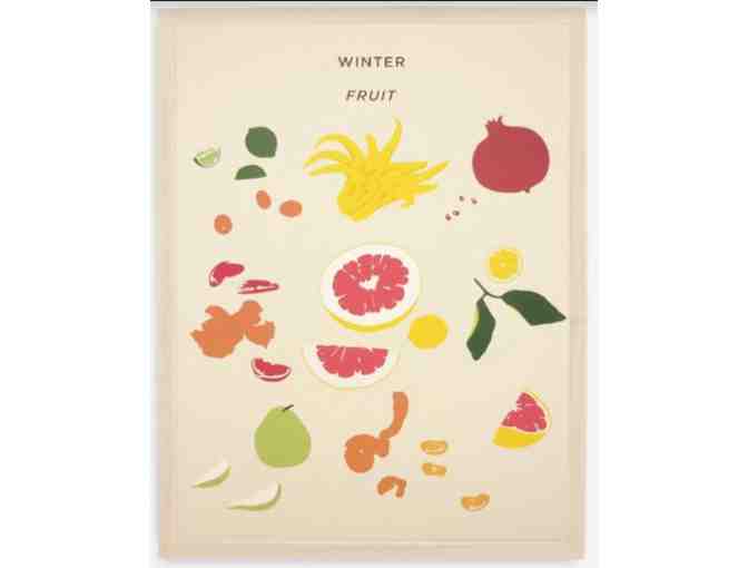 Set of Winter and Summer Fruit Lithographs
