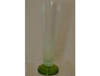 Green-Based Bud Vase from Glass Eye Studio
