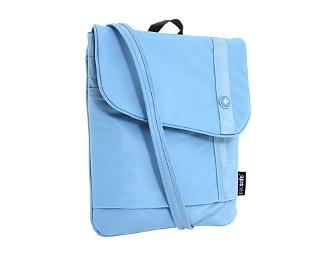 Travel with Security with this Light Blue Pacsafe Secure Sling Purse
