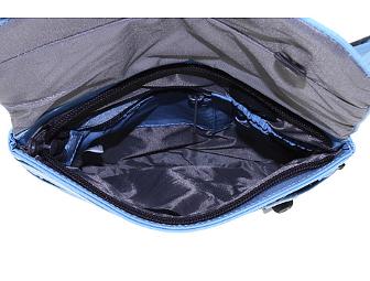 Travel with Security with this Light Blue Pacsafe Secure Sling Purse