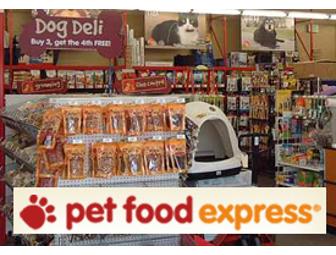 $25 Gift Certificate to Pet Food Express