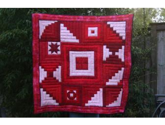 Red & White Quilt & Pillow, Lovingly Handmade by MSA Grandma