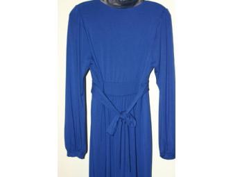 Akiko V-Neck Dress in Royal Blue, Medium, from Betty Ann Boutique