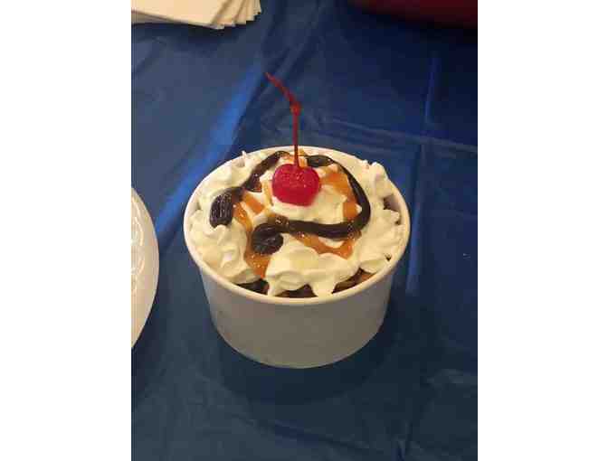 Pkg #3-Fresh Flowers for a Year, Restaurant cards, Pork Loin, and Ice Cream