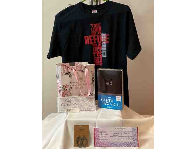 Pkg #73-Cooking Class for 2, $100 Card, Bible Basket and More